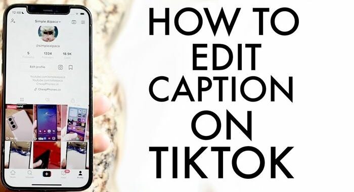 How to edit TikTok caption after posting
