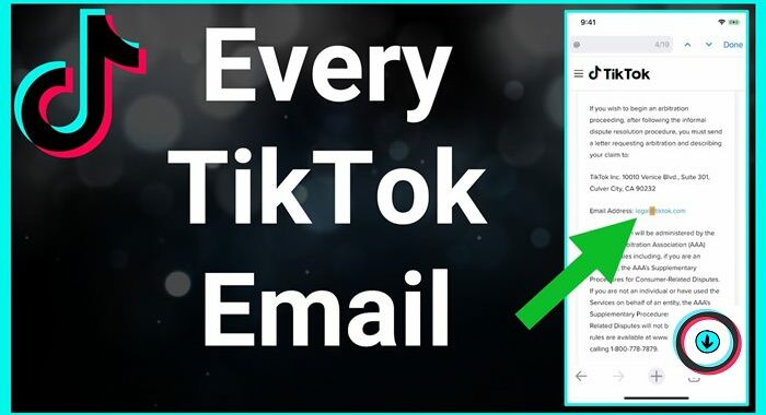 How to Email TikTok